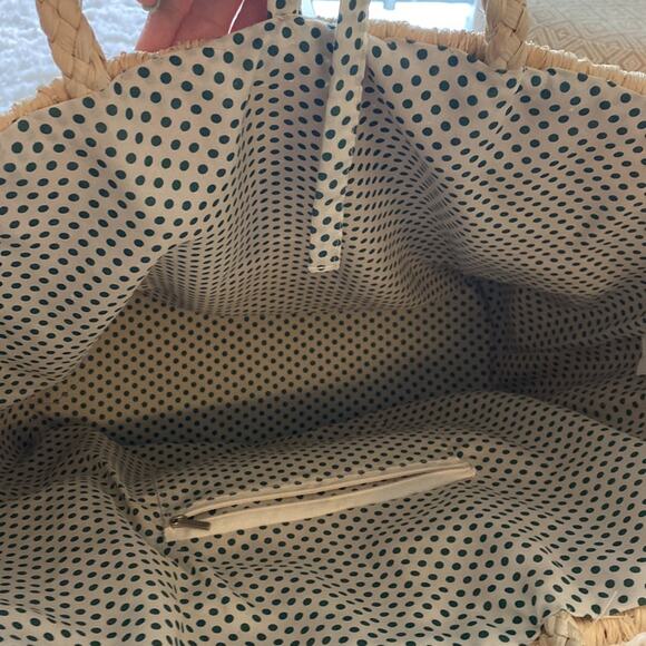 Straw Oversized Sequin Cactus 🌵Colorful Straw Pom Pom Accents Tote - Picture 7 of 11